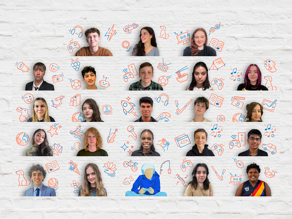 Images of all the members of the 2025 Telstra Foundation Youth Advisory Council