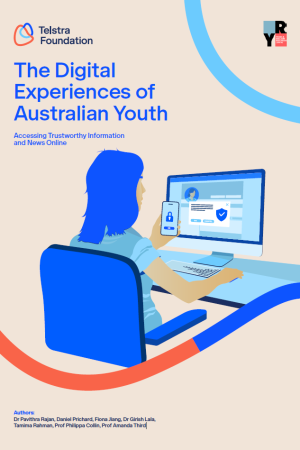 Image of the report cover for The Digital Experiences of Australian Youth report